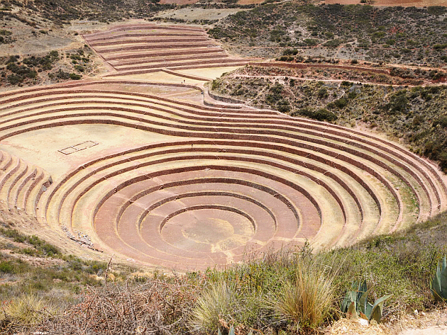 The Moray circular andinas are among the most interesting Inca creations