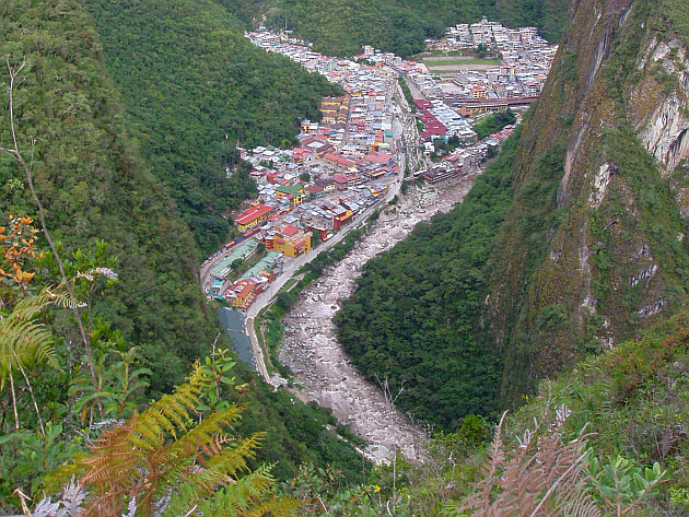 Aguas Calientes Seen From Above